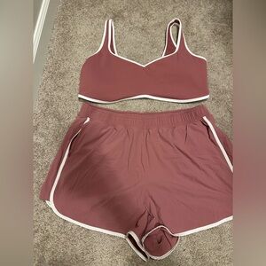 Abercrombie & Fitch Studio Flex Sports bra and Shorts Set
